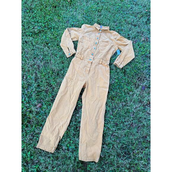 NWT Camel Work Utility Jumpsuit Small - Picture 1 of 5